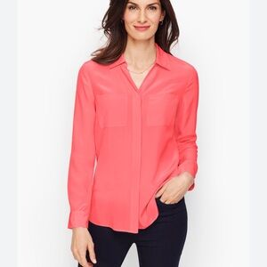 KUT From the Kloth Neon Orange Blouse S